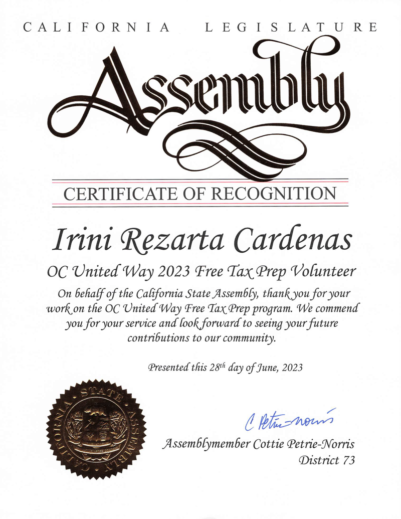 CA Assembly Recognition